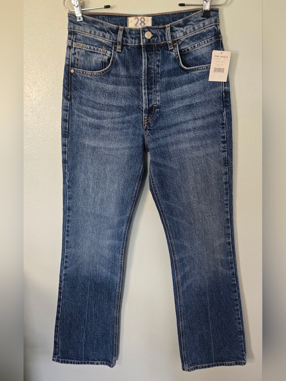 Free People | NWT High Rise Straight Leg Jeans Size 28